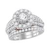 2 CTW Diamond Bellissimo Bridal Engagement Ring 14KT White Gold - REF-299K9W