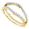 0.25 CTW Diamond Ring 14KT Yellow Gold - REF-30K2W