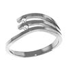 Genuine 0.06 ctw Diamond Anniversary Ring Jewelry 14KT White Gold - REF-52Y2F
