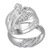 0.25 CTW His & Hers Diamond Matching Bridal Ring 14KT White Gold - REF-89H9M