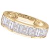 0.50 CTW Princess Diamond Wedding Ring 14KT Yellow Gold - REF-49X5Y