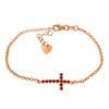 Image 1 : Genuine 0.30 CTW Ruby Bracelet Jewelry 14KT Rose Gold - REF-53K2V