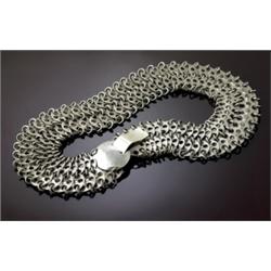 PACO RABANNE BELT, CA. 1970 metal, with pa...