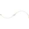 0.20 CTW Diamond Double Linked Heart Bracelet 10KT Yellow Gold - REF-34N4F