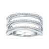 0.25 CTW Diamond Ring 10KT White Gold - REF-34H4M