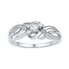 0.25 CTW Diamond 3-stone Bridal Engagement Ring 10KT White Gold - REF-26X9Y