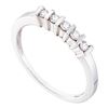 Image 1 : 0.16 CTW Diamond 5-stone Ring 10KT White Gold - REF-18M2H