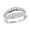 0.50 CTW Diamond Ring 14KT White Gold - REF-64W4K