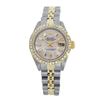 Rolex Pre-owned 26mm Womens Custom Pink Mother of Pearl Two Tone - REF-550N2H