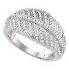 0.40 CTW Diamond Milgrain Ring 10KT White Gold - REF-44M9H