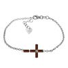 Genuine 1.15 ctw Garnet Bracelet Jewelry 14KT White Gold - REF-53W2Y