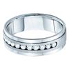 1 CTW Mens Diamond Wedding Ring 14KT White Gold - REF-187Y4X