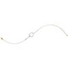 0.20 CTW Diamond Heart Chain Bracelet 10KT Yellow Gold - REF-30H2M