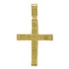 1 CTW Mens Yellow Color Diamond Roman Cross Charm Pendant 10KT Yellow Gold - REF-87X2Y