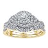 0.63 CTW Diamond Bridal Wedding Engagement Ring 14k Yellow Gold - REF-67F4N