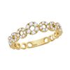 Image 1 : 0.33 CTW Diamond Circles Stackable Ring 10KT Yellow Gold - REF-28H4M