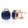 Genuine 9.66 ctw Sapphire Earrings Jewelry 14KT Rose Gold - REF-86R4P