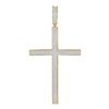 1.97 CTW Mens Diamond Roman Cross Large Charm Pendant 10KT Yellow Gold - REF-209M9H