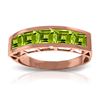 Image 1 : Genuine 2.25 ctw Peridot Ring Jewelry 14KT Rose Gold - REF-54Y2F