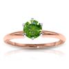 Genuine 0.50 ctw Diamond Anniversary Ring Jewelry 14KT Rose Gold - REF-132M9T