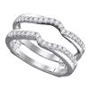 0.34 CTW Diamond Ring 14KT White Gold - REF-59N9F