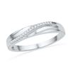 0.06 CTW Diamond Ring 10KT White Gold - REF-10Y5X