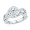 0.63 CTW Diamond Bridal Wedding Engagement Ring 10KT White Gold - REF-71Y9X