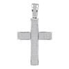 1.75 CTW Mens Diamond Roman Cross Charm Pendant 10KT White Gold - REF-127M4H