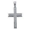 0.25 CTW Diamond Cross Pendant 10KT White Gold - REF-26K3W