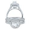 1.25 CTW Diamond Bridal Wedding Engagement Ring 14KT White Gold - REF-184F5N