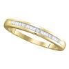 0.25 CTW Diamond Wedding Ring 10KT Yellow Gold - REF-13N4F