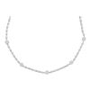 1.88 CTW Diamond Cluster Luxury Necklace 14KT White Gold - REF-217H4M