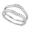 0.25 CTW Diamond Ring 14KT White Gold - REF-33K7W