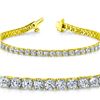 Image 1 : Natural 4ct VS-SI Diamond Tennis Bracelet 14K Yellow Gold - REF-300Y2X