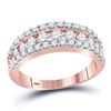 Image 1 : 1 CTW Cognac-brown Color Diamond Ring 14KT Rose Gold - REF-89Y9X