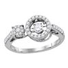 Image 1 : 0.48 CTW Diamond Solitaire Ring 10KT White Gold - REF-43H4M