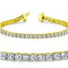 Image 1 : Natural 5.06ct VS-SI Diamond Tennis Bracelet 14K Yellow Gold - REF-405M3F