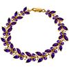 Genuine 16.5 ctw Amethyst Bracelet Jewelry 14KT Rose Gold - REF-179V2W