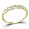 Image 2 : 0.11 CTW His & Hers Diamond Cluster Matching Bridal Ring 14KT Yellow Gold - REF-41M3H