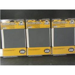 Gator Grit 1500 grit Waterproof Sandpaper / 3 packs / 6 per pack/ 18 total