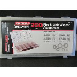 350 Piece Flat & Lock Washer Assortment