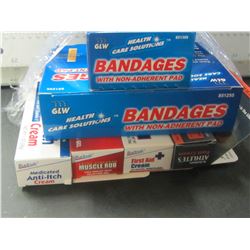 Lot of First Aid / Bandages / First Aid cream and more