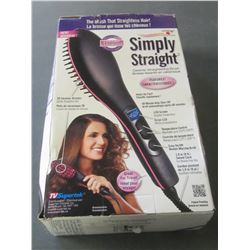 New Simply Straight Ceramic Straightening Hair Brush