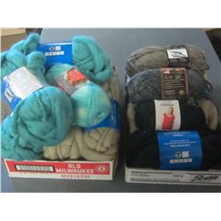 Large 2 Flat Bundle of New Yarn / Huge Value