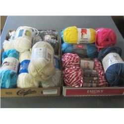 Large 2 Flat Bundle of New Yarn / Huge Value