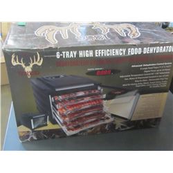 New 6 tray High Efficency Food Dehydrator/ digital display / timer up to 24hrs