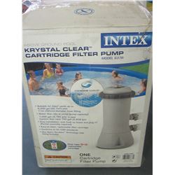Intex Krystal Clear Cartridge filter Pump / untested as is