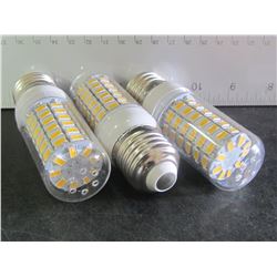 3 New 69 LED Cobb Lightbulb / warm white for living room or bedroom