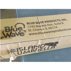 Lanai 1/2 Umbrella / patio umbrella that can go against a wall / perfect for