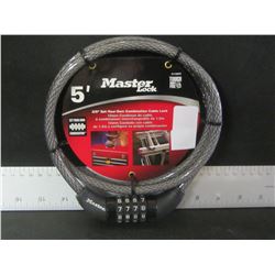 New 5 ft Master Lock / set your own combo